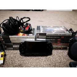 Psp Console Bundle with 13 games and accessories