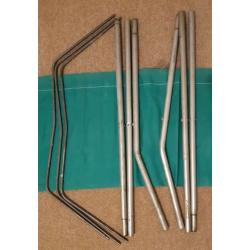CAMP BED -CANVAS METAL FRAME - Collapsable green.