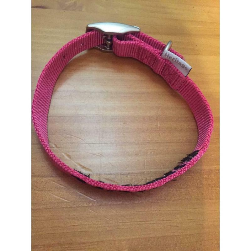 Dog collar ?JAKKI? pink small