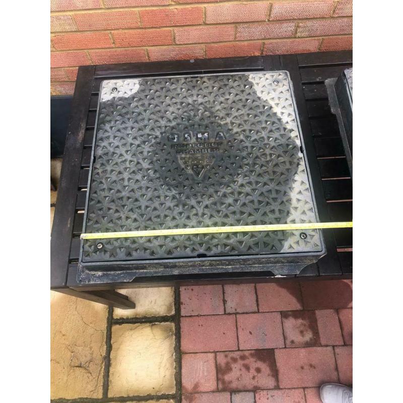 OSMA drainage Inspection chamber square to round manhole cover