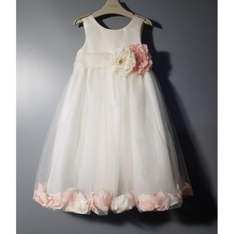 Wedding Flower Girl Bridesmaid Dress Age 4