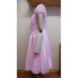 Pink floral Teenage/Ladies age 14+ size UK 10 dress