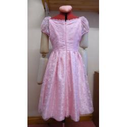 Pink floral Teenage/Ladies age 14+ size UK 10 dress