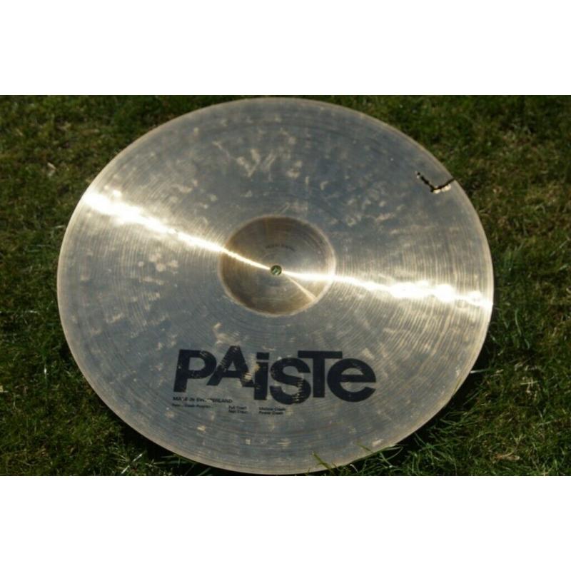 Paiste Signature 18 inch mellow Crash cymbal - '89 - 1315g - Vintage