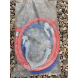 Unused pair of washing machine hoses