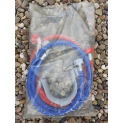 Unused pair of washing machine hoses