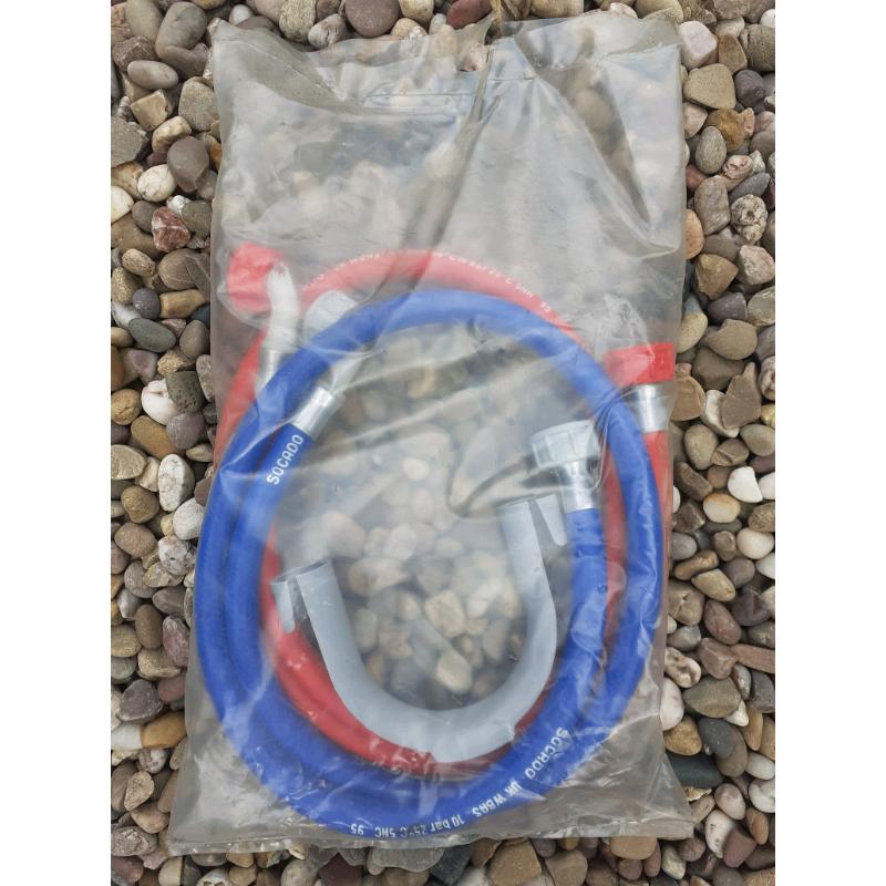 Unused pair of washing machine hoses