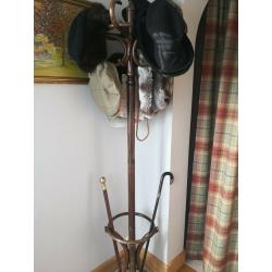 Dark wood coat stand