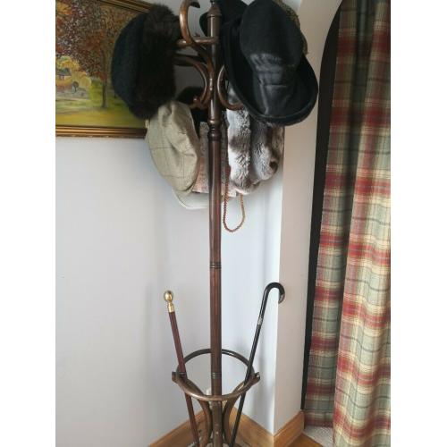 Dark wood coat stand