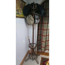 Dark wood coat stand