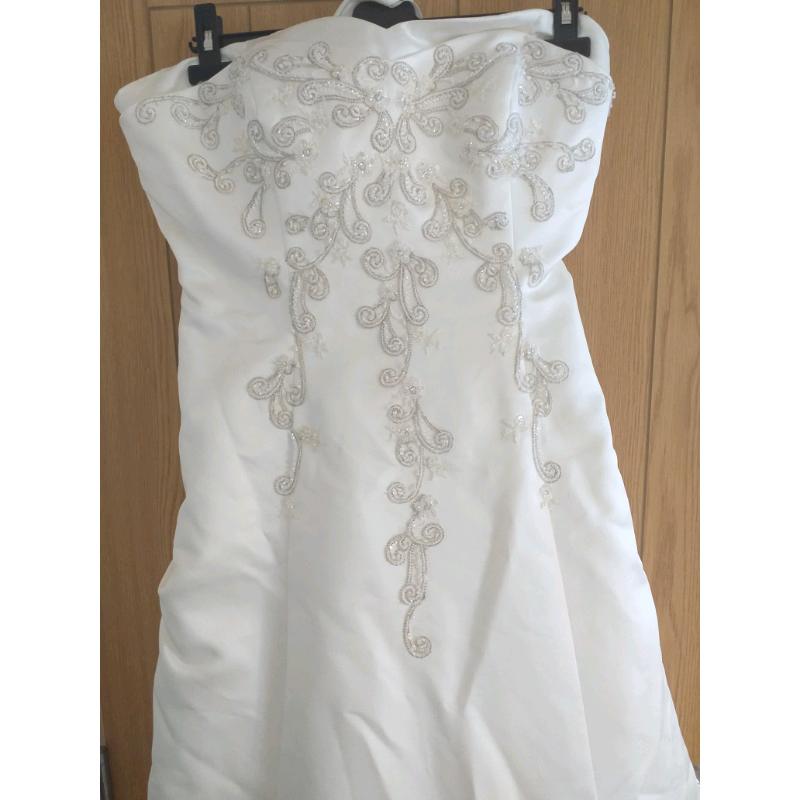 Ivory wedding dress UK 16