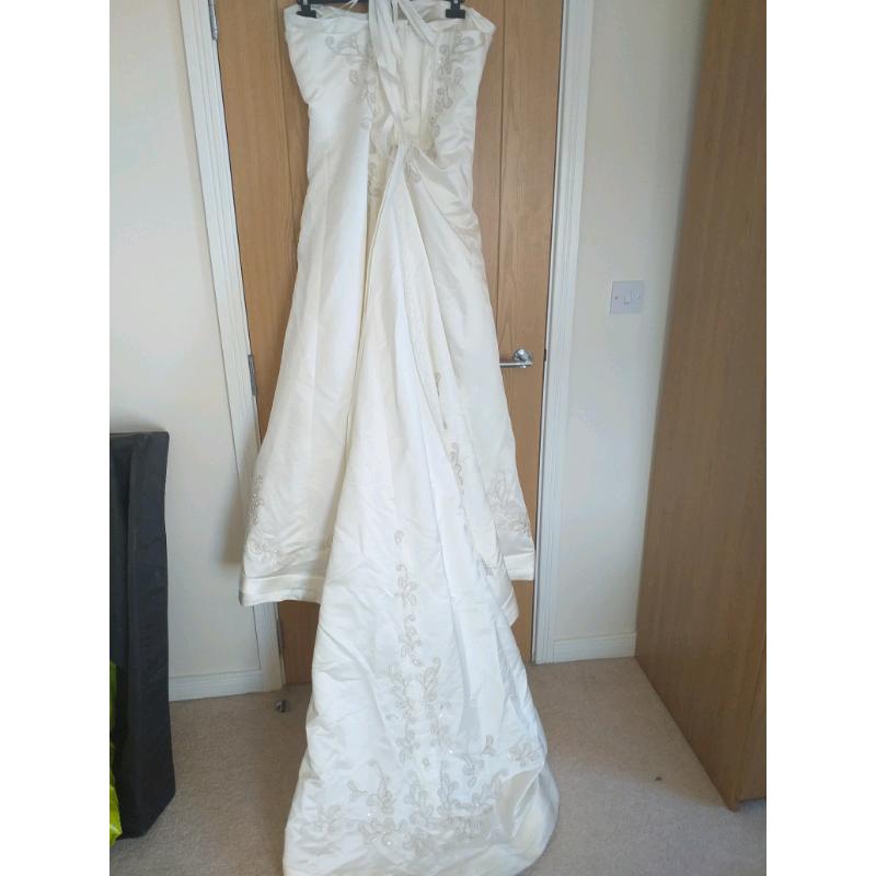 Ivory wedding dress UK 16
