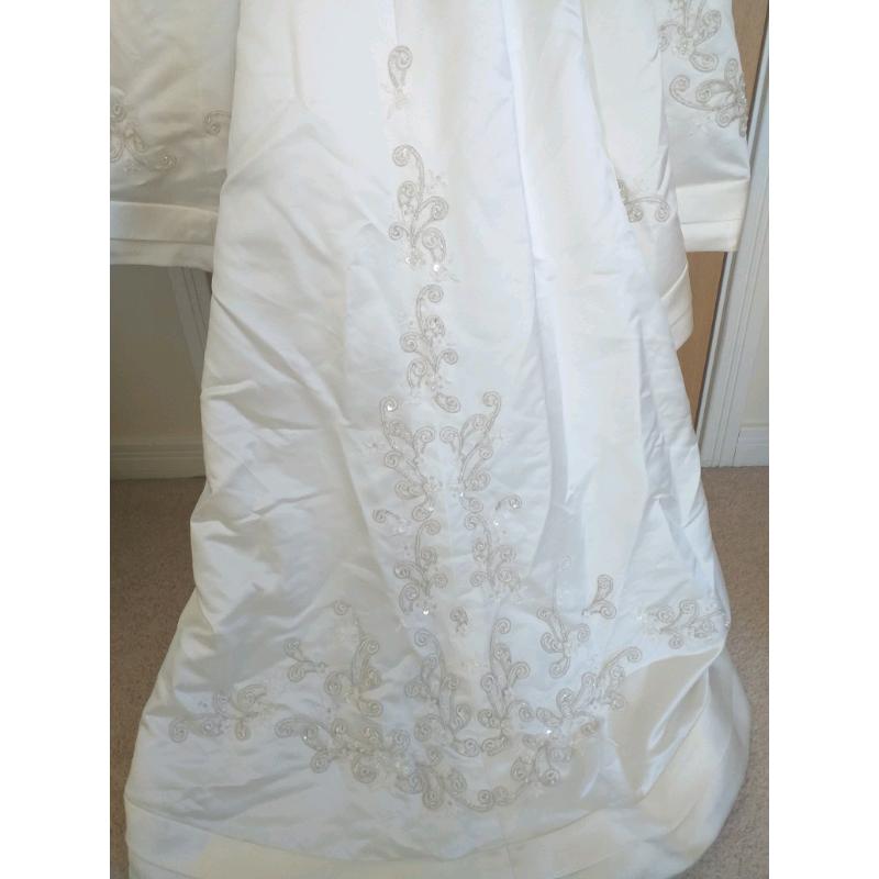 Ivory wedding dress UK 16