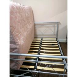 Bed with a mattress