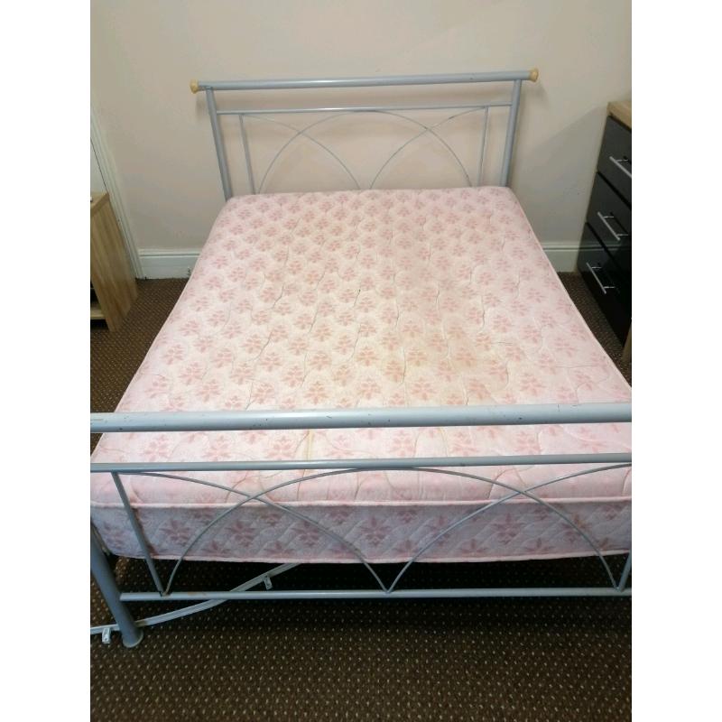 Bed with a mattress