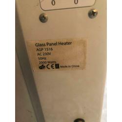 Large glass panel heater ( not working)
