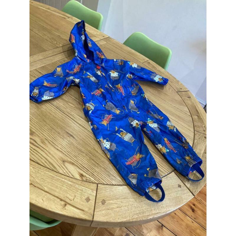Joules baby boys waterproof puddle suit