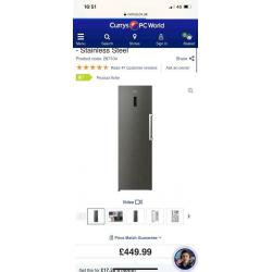 Jd1227 Kenwood silver tall freezer new/graded 12 months warranty free local delivery