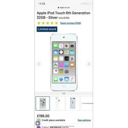 iPod touch 6th generation 32gb pink