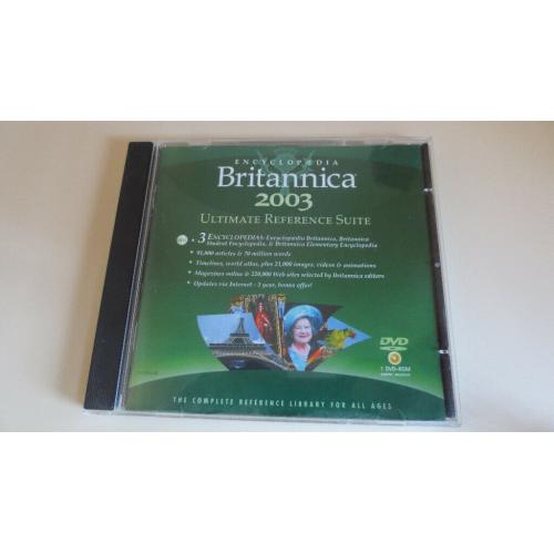 Encyclopaedia Britannica 2003 CD Rom Windows Ultimate Reference Software