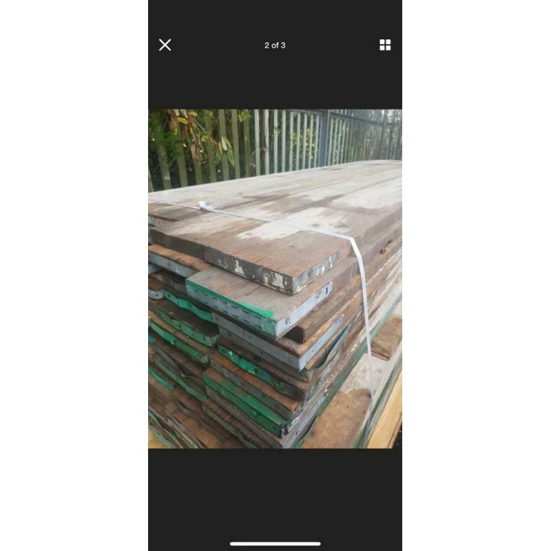 Reclaimed scaffold boards