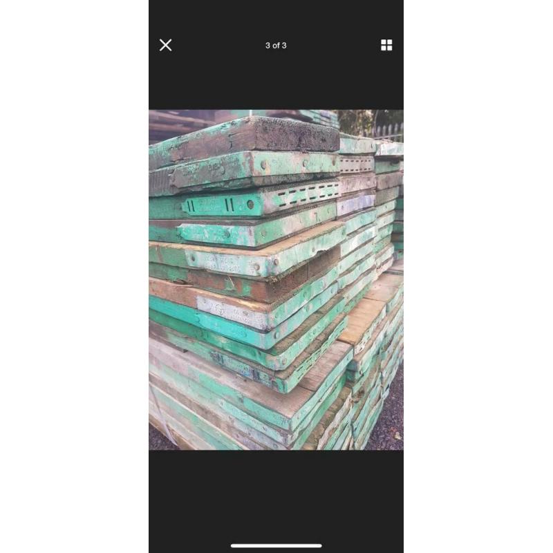 Reclaimed scaffold boards