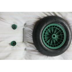 Wheelbarrow Wheel 4.80/4-8 with axle, unused