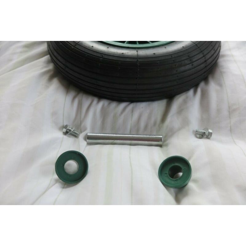 Wheelbarrow Wheel 4.80/4-8 with axle, unused