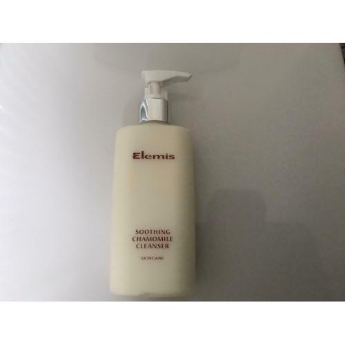 Elemis soothing chamomile softening face cleanser .