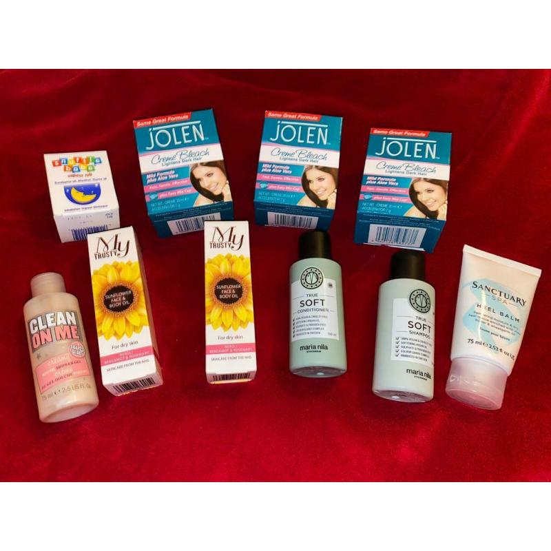 Health and beauty items brand new ?2 each & ?5