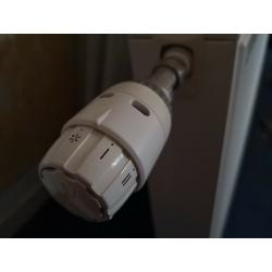2 x radiators with TRVs heating