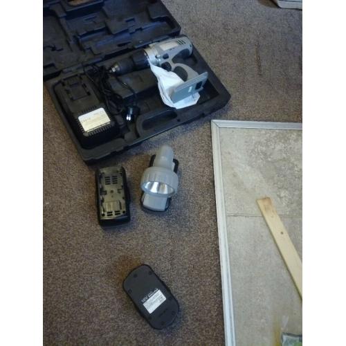CORDLESS DRILL 18V/3X LION BATTERIES/CIRCULAR SAW/JIGSAW/RECIPROCATING SAW/TORCH/ ACCESSORIES/CASES