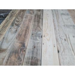 Reclaimed rustic type boards/slats for wall cladding
