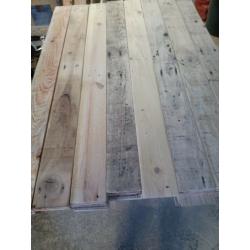 Reclaimed rustic type boards/slats for wall cladding