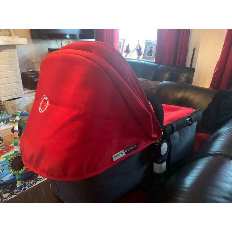 Bugaboo cameleon stroller, with carrycot, bassinet and sun canopy