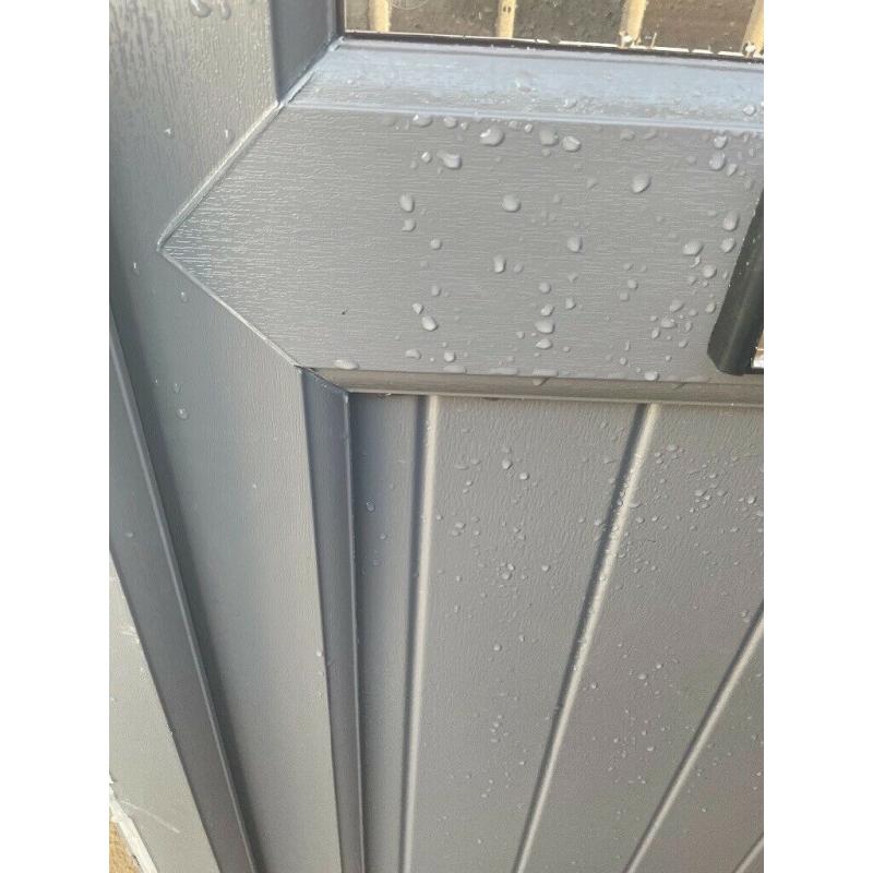 Slate grey upvc door new
