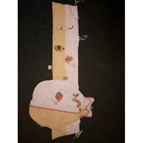 Mamas and Papas Gingerbread cot bumper and sleeping bag