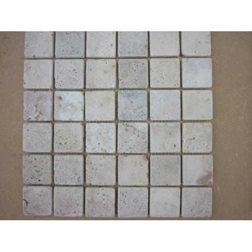 Tumbled classic light Travertine Mosaic Tiles