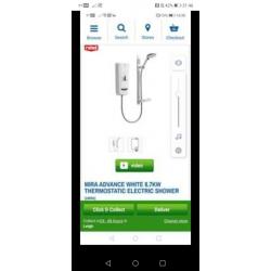 Mira advance 8.7kw electric shower