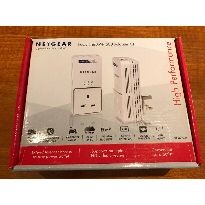 Netgear Powerline AV+ 500 Adapter Kit XAVB5501