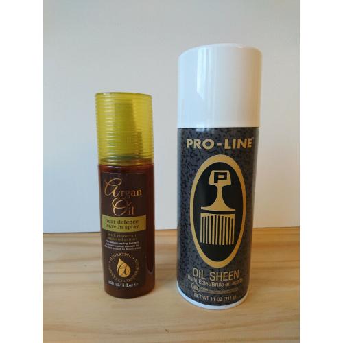 New Pro-Line Oil Sheen and Argan Oil spray