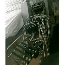 Luggage Rack / Stand - Quality Stainless Steel and Straps Luggage Rack