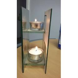 STUNNING DOUBLE T-LIGHT CANDLE HOLDER IN PERFECT CONDITION
