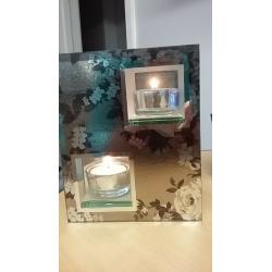 STUNNING DOUBLE T-LIGHT CANDLE HOLDER IN PERFECT CONDITION