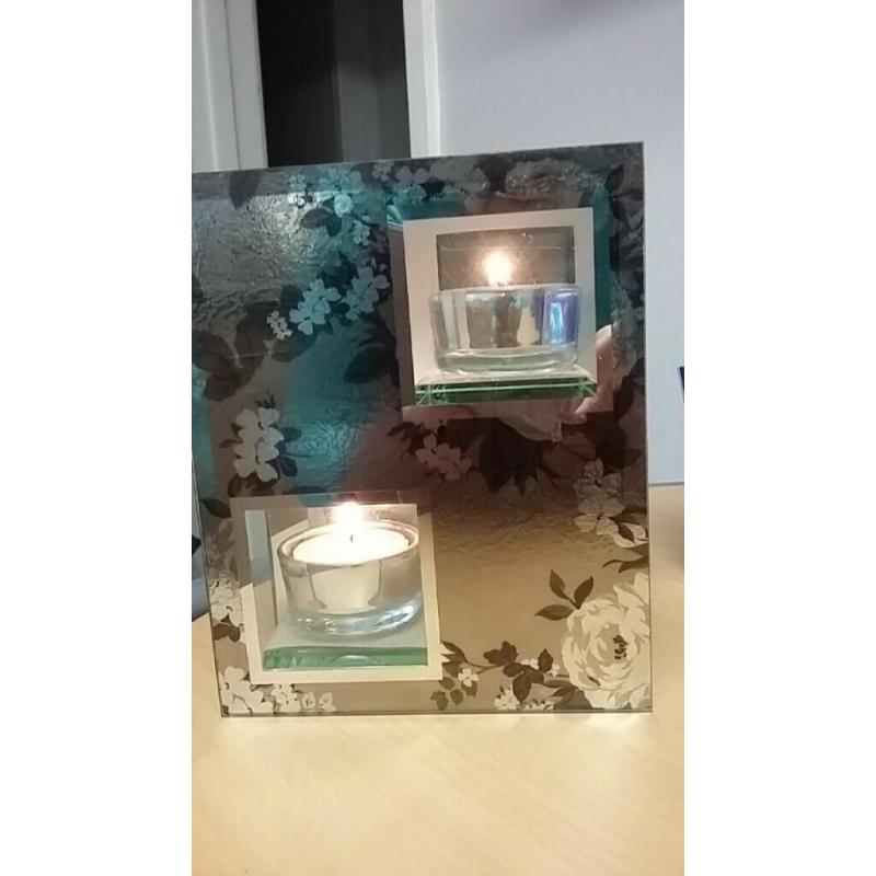STUNNING DOUBLE T-LIGHT CANDLE HOLDER IN PERFECT CONDITION