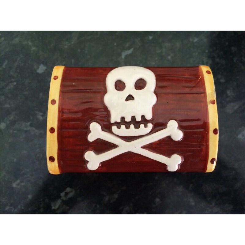 Ceramic Pirate Chest Jewellery Box