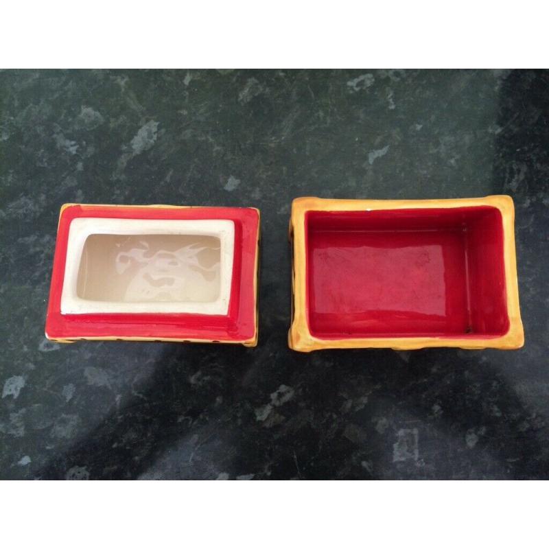 Ceramic Pirate Chest Jewellery Box