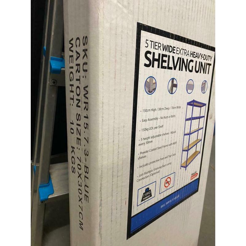 New heavy duty shelving 150X30X70 or 180x40x90