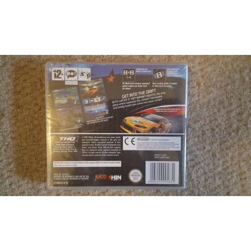 Juiced 2 HOT IMPORT NIGHTS DS GAME BRAND NEW AND SEALED!!
