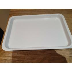 White melamine catering trays